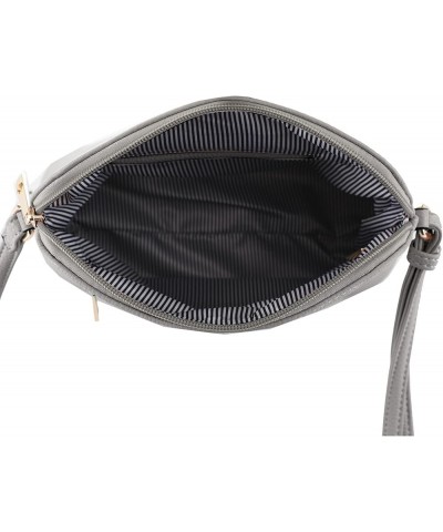 Lunar Lightweight Medium Dome Crossbody Bag Shoulder Bag with Tassel | Zipper Pocket | Adjustable Strap Grey $12.45 Crossbody...