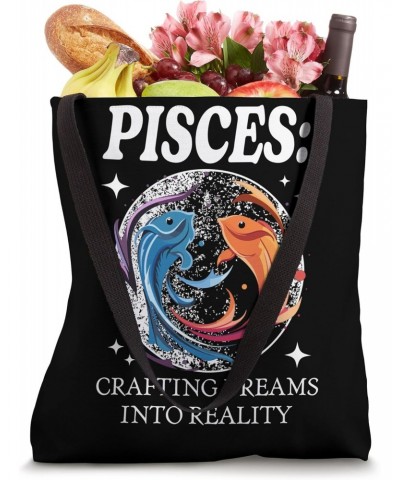 Pisces crafting dreams into reality Tote Bag $13.23 Totes