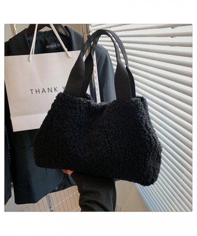 Woolen Tote Bag Handbags for Women Ladies Shoulder Bag Purses and Handbag for Work Shopping (C) C $31.63 Totes