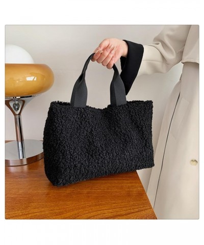 Woolen Tote Bag Handbags for Women Ladies Shoulder Bag Purses and Handbag for Work Shopping (C) C $31.63 Totes