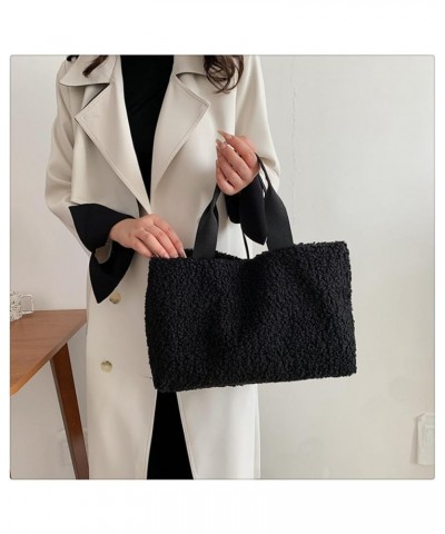 Woolen Tote Bag Handbags for Women Ladies Shoulder Bag Purses and Handbag for Work Shopping (C) C $31.63 Totes