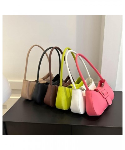 Crossbody Hobo Bag Women Pink Purse Tote Shoulder Handbag Mini Clutch PU Leather Messenger Bag Evening Satchel Bag (white) Bl...