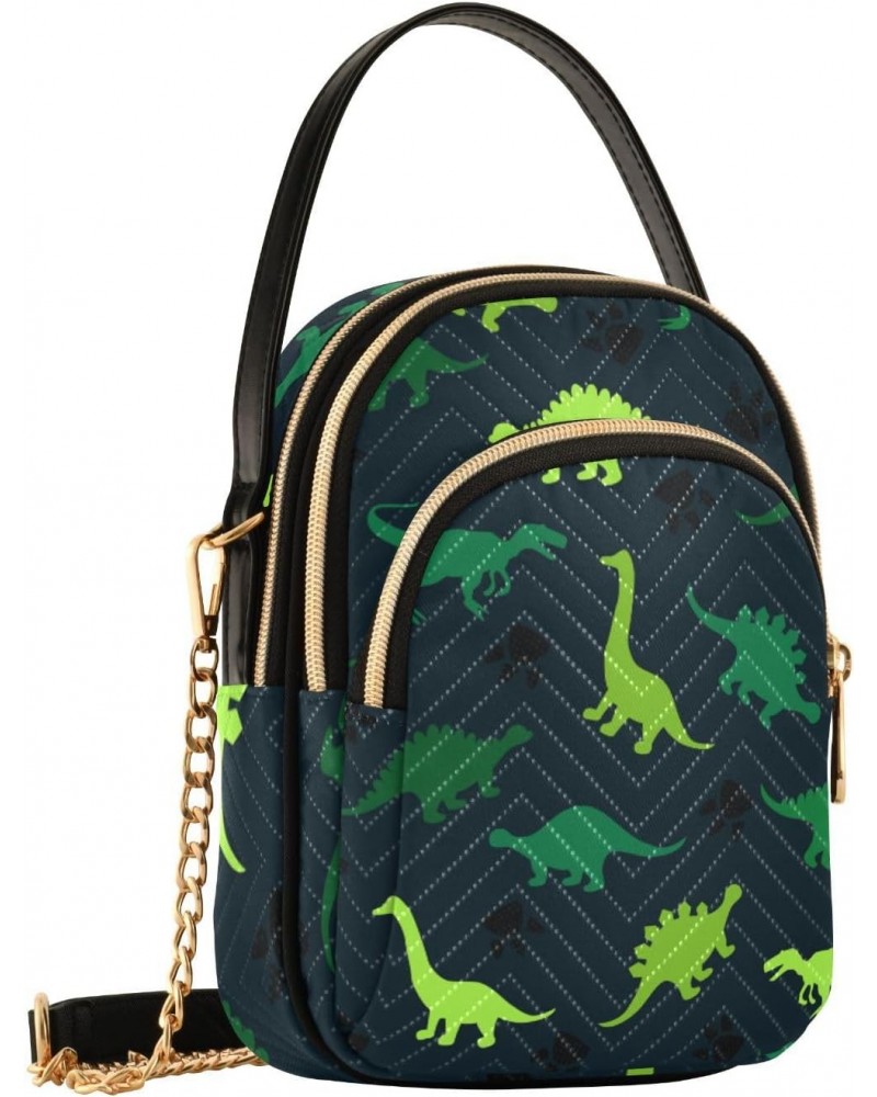 Cell Phone Purse Neon Green Dino Crossbody Handbag Durable Shoulder Bag Sturdy Travel Pouch Compact Chic Bag for Women Everyd...