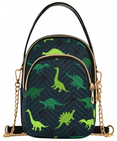 Cell Phone Purse Neon Green Dino Crossbody Handbag Durable Shoulder Bag Sturdy Travel Pouch Compact Chic Bag for Women Everyd...