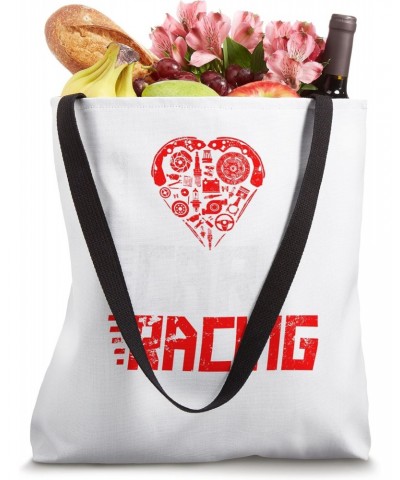 I love car racing - Funny Tote Bag $13.15 Totes