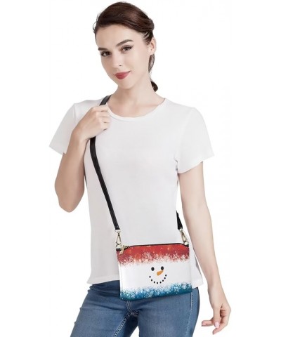 PU Leather Small Crossbody Bag Women's Shoulder Bag with Strap Merry Christmas $14.62 Satchels