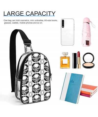 Clear Bag for Stadium Events, Clear Bag Purses for Women Crossbody Transparent, Crossbody Purses for Concerts Sports Pattern ...