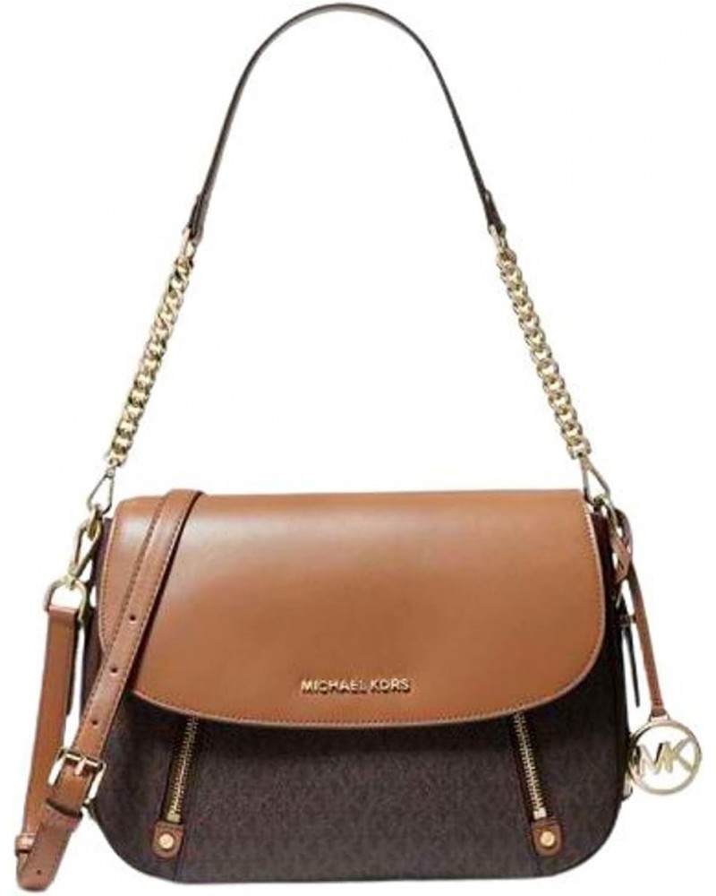 MICHAEL Bedford Legacy Medium Flap Shoulder BAG (brown/acorn) $69.96 Shoulder Bags