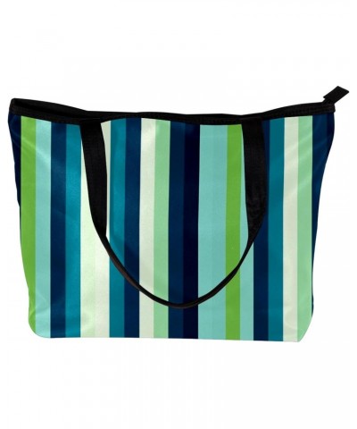 The Tote Bag For Women,Purses For Women,Handbags For Women,Blue Gradient Colorful Stripes Handbags $12.38 Totes