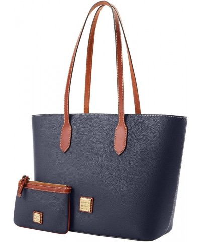 Handbag, Pebble Grain Tote With Medium Wristlet Midnight Blue $111.76 Wristlets