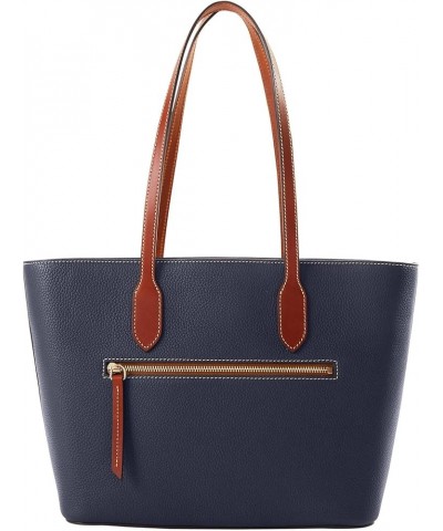 Handbag, Pebble Grain Tote With Medium Wristlet Midnight Blue $111.76 Wristlets