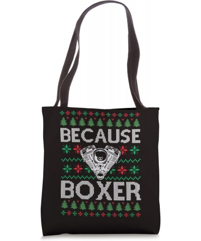 Mechanic V8 Engine Car Tuning Ugly Christmas - Because Boxer Tote Bag $10.04 Totes