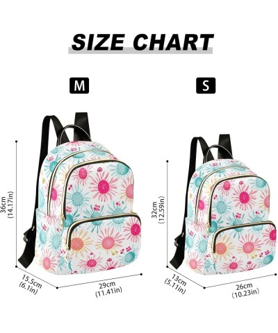 Pink Green Flower Backpack Purse for Women Small Travel Bag Fashion Daypack M 202a2954 S(10.23"x5.11"x12.59") 202a2954 $19.68...