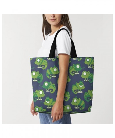 Greenery Chameleon Shoulder Shopping Bag Fashion Tote Bag Commuter Bags for Women $10.34 Totes