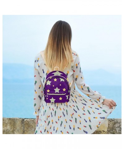 Cute Cats Pattern Leather Backpack for Women Fashion Leather Bags for Women Small Leather Backpack for Women Mini Leather Bac...