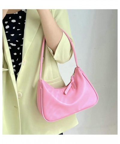 Fashion Shoulder Bag for Women Shoulder Women Hobo Bags Mini Clutch Purses Cute Underarm Bag Leather Handbag 2024 Pink $20.99...