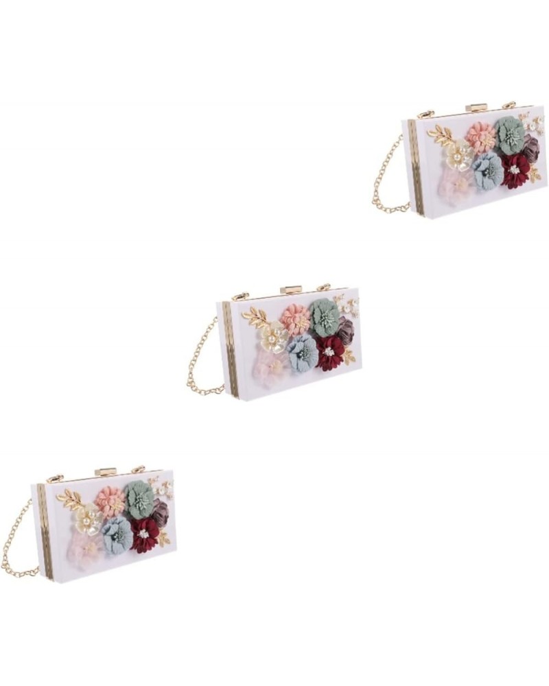 2 Pcs Handbag Wallet for Phone Womans Wallets Womens Evening Bag Evening Handbag Formal Women Shoulder Whitex3pcs $40.09 Even...