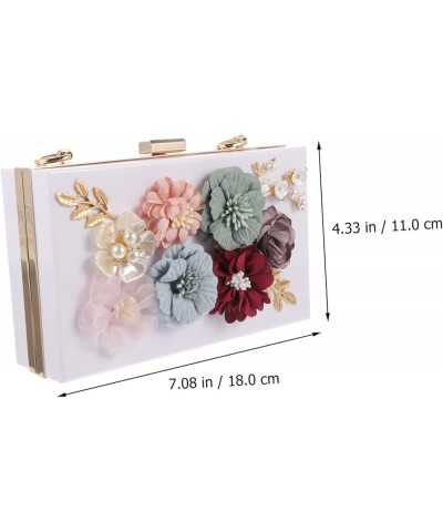 2 Pcs Handbag Wallet for Phone Womans Wallets Womens Evening Bag Evening Handbag Formal Women Shoulder Whitex3pcs $40.09 Even...