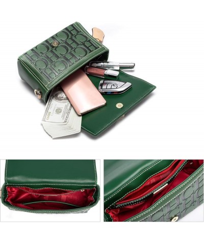 Womens Letter Printed Casual Daily Shoulder Bag Crossbody Bag Multiple Color Options Dark Green $30.70 Crossbody Bags