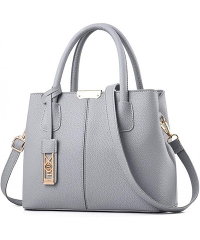 Women's Soft Leather Tote Bag Top Satchel Purses Handbags Large Capacity Shoulder Bag Professional Office Work Bag Grey $8.47...