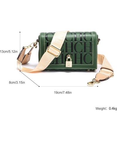 Womens Letter Printed Casual Daily Shoulder Bag Crossbody Bag Multiple Color Options Dark Green $30.70 Crossbody Bags