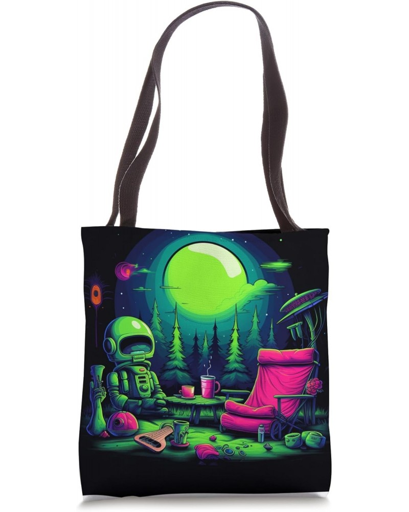 Camping UFO Gear Alien Abduction Tote Bag $10.62 Totes