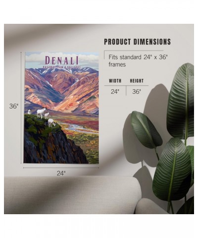 24x36 Inch Giclee Print, Denali National Park, Alaska, Painterly National Park Series $28.49 Totes