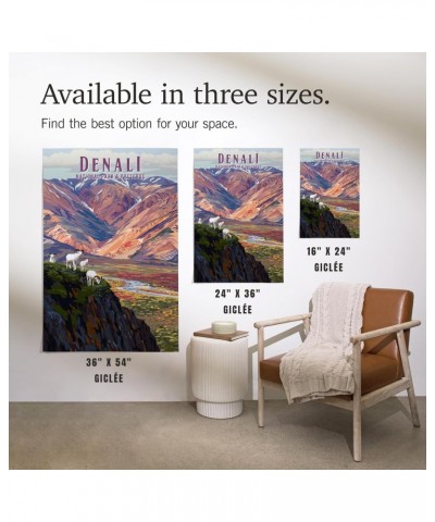 24x36 Inch Giclee Print, Denali National Park, Alaska, Painterly National Park Series $28.49 Totes