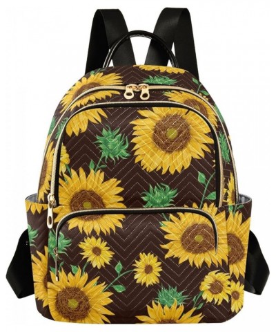 Sunflower Green Leave Casual Fashion Polyester Travel Rucksack Shoulder Bag Color Small $15.54 Backpacks