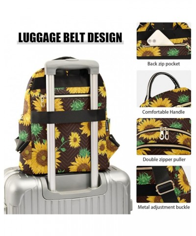 Sunflower Green Leave Casual Fashion Polyester Travel Rucksack Shoulder Bag Color Small $15.54 Backpacks