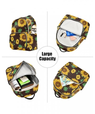 Sunflower Green Leave Casual Fashion Polyester Travel Rucksack Shoulder Bag Color Small $15.54 Backpacks