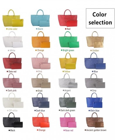 Designer Fashion Woven Vegan Leather Shopper Bag Bucket Bag Handbags and Purses Women Tote Bag Large Capacity Shoulder Bags G...