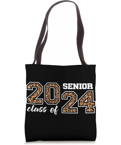 Class of 2024 senior girls leopard print school first day Tote Bag $12.95 Totes