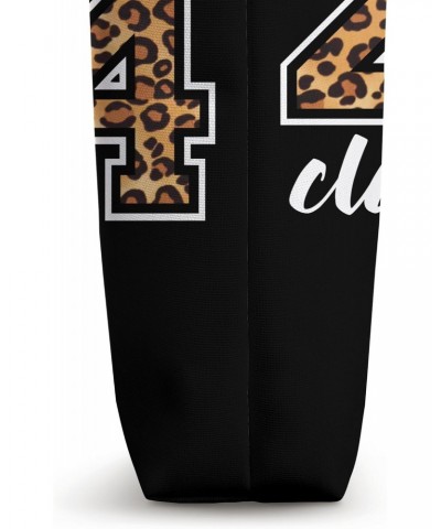 Class of 2024 senior girls leopard print school first day Tote Bag $12.95 Totes