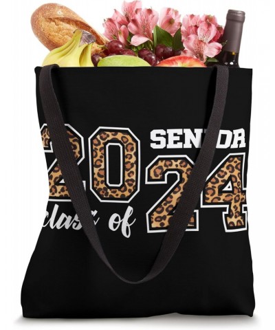 Class of 2024 senior girls leopard print school first day Tote Bag $12.95 Totes