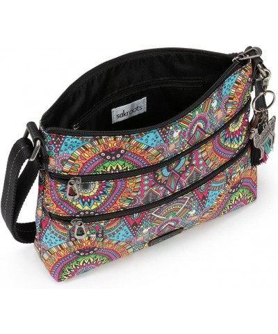 Artist Circle Basic Crossbody in Eco Twill, Adjustable Crossbody Strap Rainbow Wanderlust $44.22 Crossbody Bags