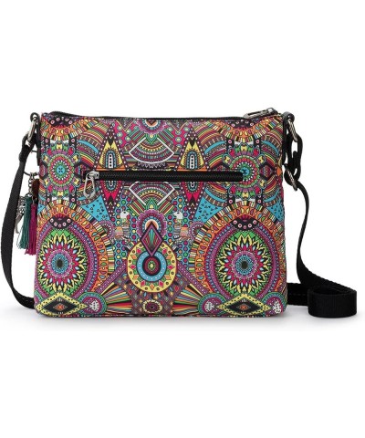 Artist Circle Basic Crossbody in Eco Twill, Adjustable Crossbody Strap Rainbow Wanderlust $44.22 Crossbody Bags