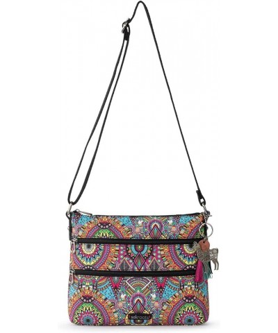 Artist Circle Basic Crossbody in Eco Twill, Adjustable Crossbody Strap Rainbow Wanderlust $44.22 Crossbody Bags