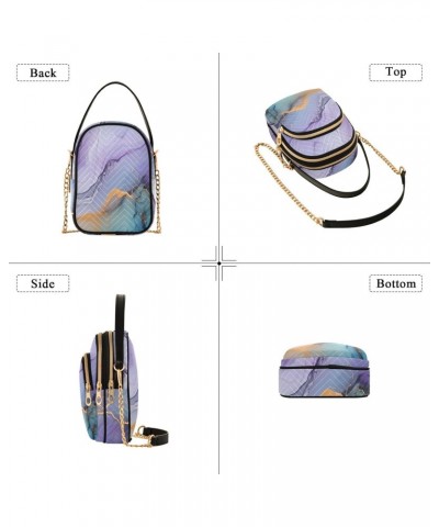 Marble Print Small Crossbody Purses for Women Crossbody Bags Fanny Packs Handbags Wallet Cell Phone Shoulder Purse for Women ...