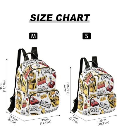 Vintage Arcade Machines Mini Backpack Purse for Women, Travel Backpack Fashion Backpack Lightweight Shoulder Bag Small Casual...