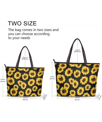 Women's Large Medium Size Handbag Flower Sunflower Vintage Shoulder Bag Handbag Casual Tote Flower Sunflower Vintage $13.56 T...