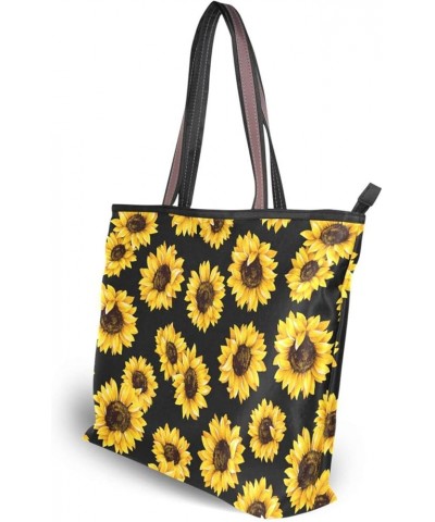 Women's Large Medium Size Handbag Flower Sunflower Vintage Shoulder Bag Handbag Casual Tote Flower Sunflower Vintage $13.56 T...