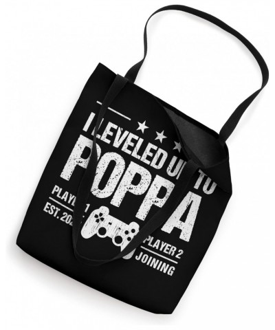 I Leveled Up To Poppa Est 2023 - Funny New Dad Gamer Vintage Tote Bag $11.50 Totes