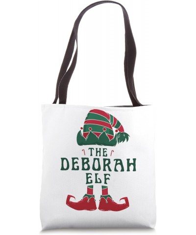 The Deborah Elf Pajama for Funny Christmas Holiday Party Tote Bag $12.01 Totes