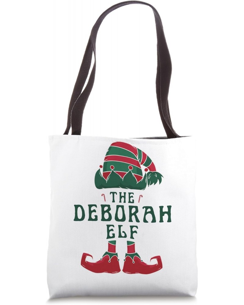 The Deborah Elf Pajama for Funny Christmas Holiday Party Tote Bag $12.01 Totes