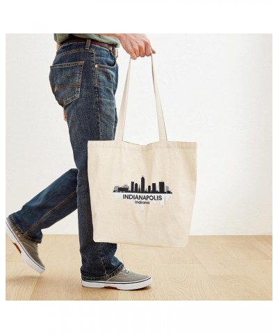 Philadelphia Skyline Tote Bag Natural Canvas Tote Bag, Cloth Shopping Bag Indianapolis Skyline Tote Bag $8.79 Travel Gear