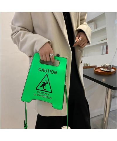 Bag Creative Printed Warning Sign Shoulder Fashion Design Multi-Color Gift Pink $20.16 Shoulder Bags