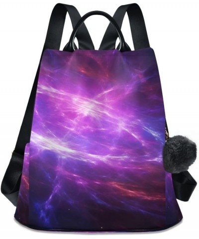 Angry Bear on Space Women Backpack Purse Anti Theft Design Travel Hiking Camping Rucksack Pack Nebula Space $18.89 Backpacks