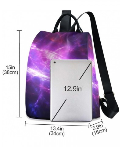 Angry Bear on Space Women Backpack Purse Anti Theft Design Travel Hiking Camping Rucksack Pack Nebula Space $18.89 Backpacks