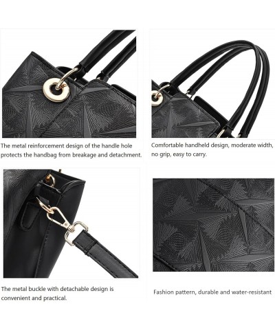 Women Shoulder Handbag, PU Leather Messenger Bag, Satchel Shoulder Bag, Casual Crossbody Purse Tote Black $18.26 Totes